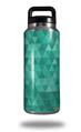 Skin Decal Wrap for Yeti Rambler Bottle 36oz Triangle Mosaic Seafoam Green (YETI NOT INCLUDED)