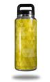 Skin Decal Wrap for Yeti Rambler Bottle 36oz Triangle Mosaic Yellow (YETI NOT INCLUDED)