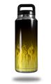 Skin Decal Wrap for Yeti Rambler Bottle 36oz Fire Yellow (YETI NOT INCLUDED)