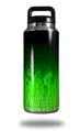 Skin Decal Wrap for Yeti Rambler Bottle 36oz Fire Green (YETI NOT INCLUDED)