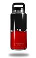 Skin Decal Wrap for Yeti Rambler Bottle 36oz Ripped Colors Black Red (YETI NOT INCLUDED)