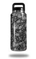 Skin Decal Wrap for Yeti Rambler Bottle 36oz Scattered Skulls Gray (YETI NOT INCLUDED)