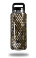 Skin Decal Wrap for Yeti Rambler Bottle 36oz HEX Mesh Camo 01 Brown (YETI NOT INCLUDED)