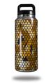 Skin Decal Wrap for Yeti Rambler Bottle 36oz HEX Mesh Camo 01 Orange (YETI NOT INCLUDED)