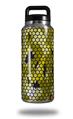 Skin Decal Wrap for Yeti Rambler Bottle 36oz HEX Mesh Camo 01 Yellow (YETI NOT INCLUDED)