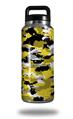 Skin Decal Wrap for Yeti Rambler Bottle 36oz WraptorCamo Digital Camo Yellow (YETI NOT INCLUDED)