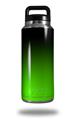 Skin Decal Wrap for Yeti Rambler Bottle 36oz Smooth Fades Green Black (YETI NOT INCLUDED)