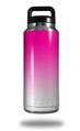 Skin Decal Wrap for Yeti Rambler Bottle 36oz Smooth Fades White Hot Pink (YETI NOT INCLUDED)