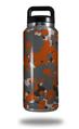 Skin Decal Wrap for Yeti Rambler Bottle 36oz WraptorCamo Old School Camouflage Camo Orange Burnt (YETI NOT INCLUDED)