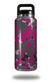 Skin Decal Wrap for Yeti Rambler Bottle 36oz WraptorCamo Old School Camouflage Camo Fuschia Hot Pink (YETI NOT INCLUDED)