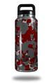 Skin Decal Wrap for Yeti Rambler Bottle 36oz WraptorCamo Old School Camouflage Camo Red Dark (YETI NOT INCLUDED)