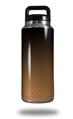Skin Decal Wrap for Yeti Rambler Bottle 36oz Smooth Fades Bronze Black (YETI NOT INCLUDED)