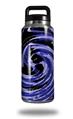 Skin Decal Wrap for Yeti Rambler Bottle 36oz Alecias Swirl 02 Blue (YETI NOT INCLUDED)