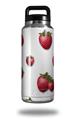 Skin Decal Wrap for Yeti Rambler Bottle 36oz Strawberries on White (YETI NOT INCLUDED)