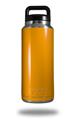 Skin Decal Wrap for Yeti Rambler Bottle 36oz Solids Collection Orange (YETI NOT INCLUDED)