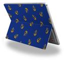 Decal Style Vinyl Skin for Microsoft Surface Pro 4 - Anchors Away Blue -  (SURFACE NOT INCLUDED)