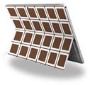 Decal Style Vinyl Skin for Microsoft Surface Pro 4 - Squared Chocolate Brown -  (SURFACE NOT INCLUDED)