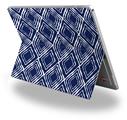 Decal Style Vinyl Skin for Microsoft Surface Pro 4 - Wavey Navy Blue -  (SURFACE NOT INCLUDED)