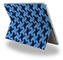 Decal Style Vinyl Skin for Microsoft Surface Pro 4 - Retro Houndstooth Blue -  (SURFACE NOT INCLUDED)