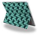 Decal Style Vinyl Skin for Microsoft Surface Pro 4 - Retro Houndstooth Seafoam Green -  (SURFACE NOT INCLUDED)