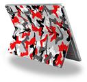 Decal Style Vinyl Skin for Microsoft Surface Pro 4 - Sexy Girl Silhouette Camo Red -  (SURFACE NOT INCLUDED)
