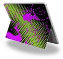 Decal Style Vinyl Skin for Microsoft Surface Pro 4 - Halftone Splatter Hot Pink Green -  (SURFACE NOT INCLUDED)