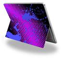 Decal Style Vinyl Skin for Microsoft Surface Pro 4 - Halftone Splatter Blue Hot Pink -  (SURFACE NOT INCLUDED)