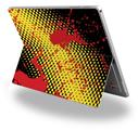 Decal Style Vinyl Skin for Microsoft Surface Pro 4 - Halftone Splatter Yellow Red -  (SURFACE NOT INCLUDED)