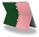 Decal Style Vinyl Skin for Microsoft Surface Pro 4 - Ripped Colors Green Pink -  (SURFACE NOT INCLUDED)