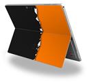 Decal Style Vinyl Skin for Microsoft Surface Pro 4 - Ripped Colors Black Orange -  (SURFACE NOT INCLUDED)