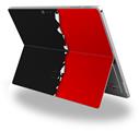 Decal Style Vinyl Skin for Microsoft Surface Pro 4 - Ripped Colors Black Red -  (SURFACE NOT INCLUDED)