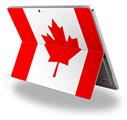 Decal Style Vinyl Skin for Microsoft Surface Pro 4 - Canadian Canada Flag -  (SURFACE NOT INCLUDED)