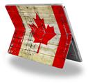 Decal Style Vinyl Skin for Microsoft Surface Pro 4 - Painted Faded and Cracked Canadian Canada Flag -  (SURFACE NOT INCLUDED)
