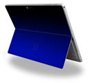 Decal Style Vinyl Skin for Microsoft Surface Pro 4 - Smooth Fades Blue Black -  (SURFACE NOT INCLUDED)