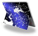 Decal Style Vinyl Skin for Microsoft Surface Pro 4 - Halftone Splatter White Blue -  (SURFACE NOT INCLUDED)