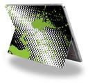 Decal Style Vinyl Skin for Microsoft Surface Pro 4 - Halftone Splatter Green White -  (SURFACE NOT INCLUDED)