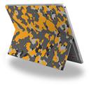 Decal Style Vinyl Skin for Microsoft Surface Pro 4 - WraptorCamo Old School Camouflage Camo Orange -  (SURFACE NOT INCLUDED)
