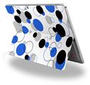 Decal Style Vinyl Skin for Microsoft Surface Pro 4 - Lots of Dots Blue on White -  (SURFACE NOT INCLUDED)