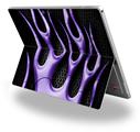 Decal Style Vinyl Skin for Microsoft Surface Pro 4 - Metal Flames Purple -  (SURFACE NOT INCLUDED)