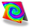 Decal Style Vinyl Skin for Microsoft Surface Pro 4 - Rainbow Swirl -  (SURFACE NOT INCLUDED)