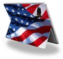 Decal Style Vinyl Skin for Microsoft Surface Pro 4 - Ole Glory Bald Eagle -  (SURFACE NOT INCLUDED)