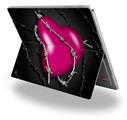 Decal Style Vinyl Skin for Microsoft Surface Pro 4 - Barbwire Heart Hot Pink -  (SURFACE NOT INCLUDED)
