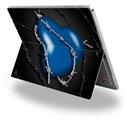 Decal Style Vinyl Skin for Microsoft Surface Pro 4 - Barbwire Heart Blue -  (SURFACE NOT INCLUDED)