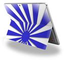 Decal Style Vinyl Skin for Microsoft Surface Pro 4 - Rising Sun Japanese Flag Blue -  (SURFACE NOT INCLUDED)