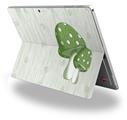 Decal Style Vinyl Skin for Microsoft Surface Pro 4 - Mushrooms Green -  (SURFACE NOT INCLUDED)