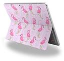 Decal Style Vinyl Skin for Microsoft Surface Pro 4 - Flamingos on Pink -  (SURFACE NOT INCLUDED)
