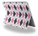 Decal Style Vinyl Skin for Microsoft Surface Pro 4 - Argyle Pink and Gray -  (SURFACE NOT INCLUDED)