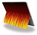 Decal Style Vinyl Skin for Microsoft Surface Pro 4 - Fire on Black -  (SURFACE NOT INCLUDED)