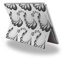 Decal Style Vinyl Skin for Microsoft Surface Pro 4 - Petals Gray -  (SURFACE NOT INCLUDED)