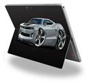 Decal Style Vinyl Skin for Microsoft Surface Pro 4 - 2010 Camaro RS Silver -  (SURFACE NOT INCLUDED)